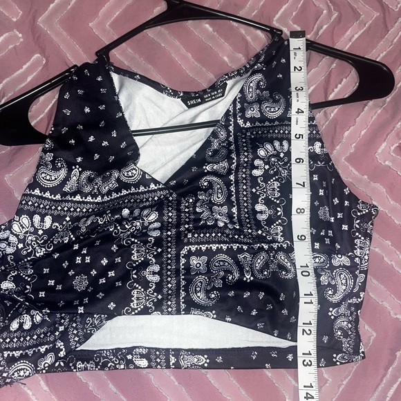 SXY Cross Wrap Paisley Print Tank Top & Pants Set - Picture 6 of 9